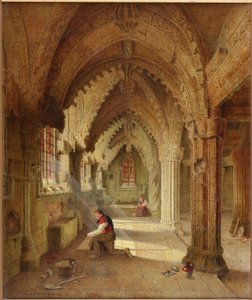 रोसलिन चैपल, c.1852 द्वारा सैमुअल डुकिनफील्ड स्वार्ब्रेक