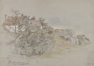 रूस्तहॉल कॉमन, टुनब्रिज वेल्स के पास, c.1845 (कागज पर पेंसिल, wc और gouache) द्वारा सैमुअल गिलेस्पी प्राउट