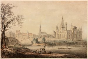 एक फ्रेंच चेटू, 1770 (कागज पर पेन और इंक und wc) द्वारा सैमुअल हैरिअम ग्रिम