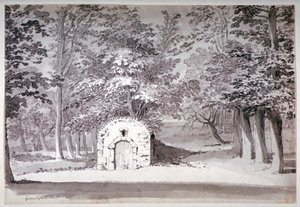 ग्रीनविच पार्क, लंदन, 1772 में एक आइस हाउस या नाली