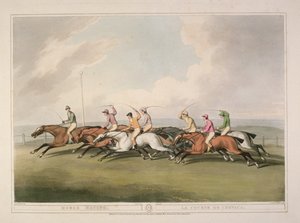 ब्रिटिश फील्ड स्पोर्ट प्रिंट, 1807 के ऑरमे के संग्रह से घुड़दौड़