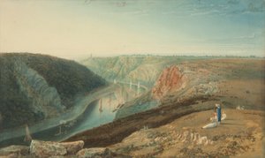 द एवन फ्रॉम ऑब्जर्वेटरी हिल, c.1825 द्वारा सैमुअल जैक्सन