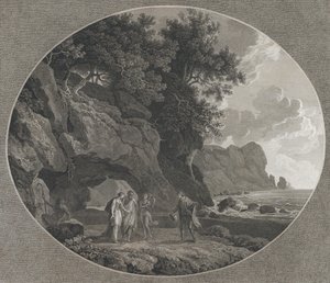 द टेम्पेस्ट, एक्ट I: फर्डिनेंड और मिरांडा, 1788।