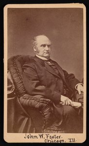 जॉन वेल्स फोस्टर का पोर्ट्रेट 1815-1873, 1872 और 1873 के बीच। द्वारा सैमुअल मोंटेग फसेट