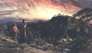 जीवन की सुबह (जल रंग और गौचे) द्वारा सैमुअल पामर