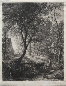 द हेरड्समैन कॉटेज, 1850। द्वारा सैमुअल पामर