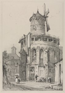 फ़्लैंडर्स एंड जर्मनी में बने स्केच की फ़ेसिम्स: ऑन द वाल्स, कोलोन, 1833। द्वारा सैमुअल प्राउट