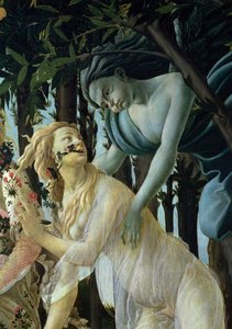 Primavera: पैनल पर Zephyr और Flora tempera का विस्तार द्वारा सैंड्रो बॉटलिकली