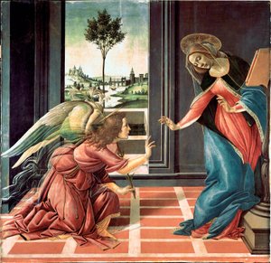 सेस्टेलो की घोषणा, 1489 द्वारा Sandro Botticelli