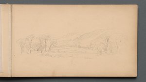 स्केचबुक, पृष्ठ 06: गोरम मेन, 1859। द्वारा सैनफोर्ड रॉबिन्सन गिफोर्ड