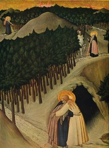 सेंट एंथोनी और सेंट पॉल की बैठक, c1430-1435 द्वारा सानो दी पिएत्रो