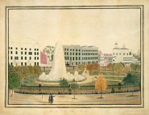 यूनियन पार्क, न्यूयॉर्क, सीए। 1845. द्वारा सारा फेयरचाइल्ड