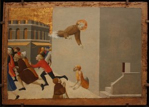 धन्य Ranieri ने बोर्गो डेल सैंटो सेपोलो अल्टारपीस, 1437-1444 में एक फ्लोरेंटाइन जेल से कवियों को मुक्त कराया