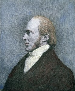 हारून बूर (1756-1836) (रंगीन उत्कीर्णन) द्वारा स्कूल अमेरिकी