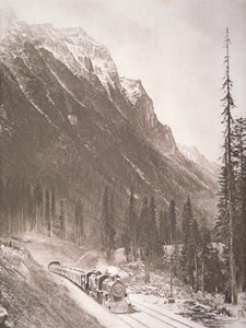 कैनेडियन पैसिफिक रेलवे ट्रेन, c.1925 (b/w फोटो)