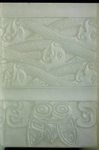 एक पुरातन पोत और आवरण का विस्तार, तुलु, कियानलॉन्ग अवधि (1736-95) (पीला सेलाडन जेड) (619015 भी देखें) द्वारा स्कूल चीनी