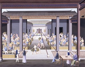 तेजस्वी चाय, c.1800 (भारी देशी कागज पर गौचे चित्र) द्वारा स्कूल चीनी