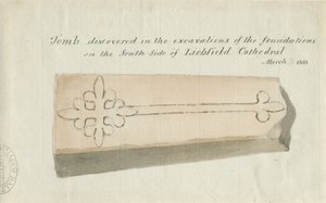 लिचफील्ड कैथेड्रल - मकबरा: सीपिया ड्राइंग, [1813] (ड्राइंग) द्वारा स्कूल की अंग्रेजी