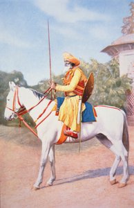 भारत के मराठा अश्व योद्धा (कलर लिथो) द्वारा स्कूल की अंग्रेजी