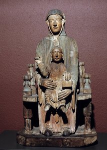 कला फ्रांस: मैजेस्टे ओक नक्काशीदार (औवेर्गने), मध्य युग में वर्जिन। रिओम, मुसी फ़्रांसिस्क मैंडेटे द्वारा स्कूल फ्रेंच