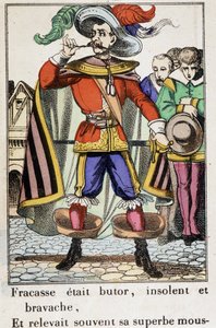 Le Capitaine Fracasse - Image d'Epinal "" Fracasse etait butor ... "" थियोफाइल गौटियर का उपन्यास (1811-1872) द्वारा स्कूल फ्रेंच