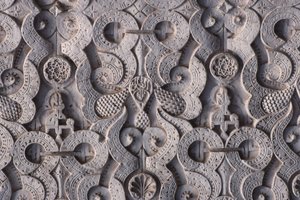 1565 में सादियों द्वारा निर्मित एक दीवार का विवरण (प्लास्टर)