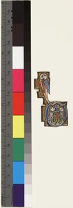 प्रारंभिक डी, एक भजन-घंटे से, c.1270 (वेल्लम पर सोना और तड़का) द्वारा स्कूल मोसान