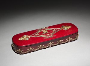 लाह बॉक्स, पीटर कार्ल फैबरे की फर्म (1846-1920), फैक्ट्री एन। लुकुटिन का बॉक्स, c.1890 (लाह, पपीयर-माचे, सोना, हीरे) द्वारा स्कूलरूसी