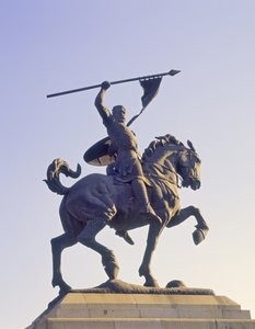 एल सिड के लिए स्मारक (सी.1040-99) (कांस्य) द्वारा स्कूल स्पेनिश