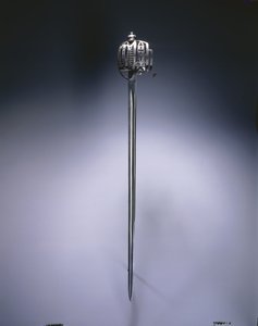 बास्केट-हिल्ट ब्रॉडबैंड, c.1740 द्वारा स्कॉटिश स्कूल