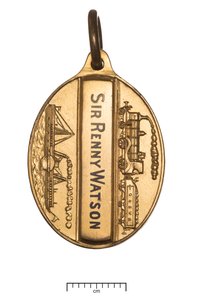 स्कॉटलैंड, ग्लासगो और दक्षिण पश्चिम रेलवे, निदेशक पास, c.1850 (सोना और तामचीनी) द्वारा स्कॉटिश स्कूल