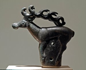 आर्ट स्किथ (सिथिक सभ्यता या सिथिया): एक हिरण का प्रतिनिधित्व करने वाला ज़ूमोर्फिक कवर। छठी - दूसरी शताब्दी ईसा पूर्व से कांस्य वस्तु। सेंट पीटर्सबर्ग, हर्मिटेज संग्रहालय