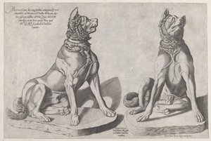 रोमन वैभव का दर्पण: दो कुत्ते, 1558., 1558। द्वारा सेबस्टियानो डि रे
