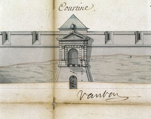 Vauban . द्वारा किलेबंदी कोर्टाइन