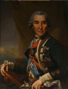इवान लॉगिनोविच गोलेनिश्चेव-कुतुज़ोव का पोर्ट्रेट 1729-1802, 1800 के दशक की शुरुआत में द्वारा शिमोन ग्लुकोवस्की