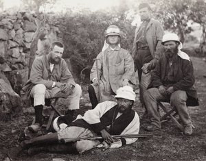 खोजकर्ताओं का समूह, यहूदिया जिला, फिलिस्तीन, 1867