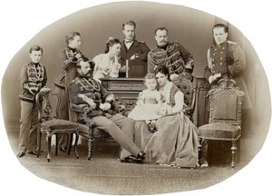 रूस के सम्राट अलेक्जेंडर द्वितीय का परिवार, सी। 1871.