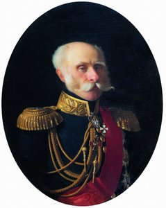 काउंट फियोडोर पेट्रोविच लिटके का चित्र 1797-1882 द्वारा सर्गेई कोंस्टेंटिनोविच ज़ेरानको