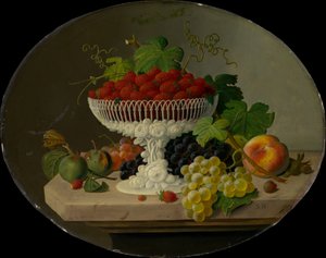 स्टिलबेरी विथ स्ट्रॉबेरी इन द कम्पोट, 1865-70। द्वारा सेवेरिन रोसेन