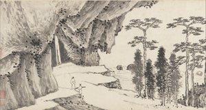संयुक्त लैंडस्केप, ca. 1509 और 1546। द्वारा शेन झोउ