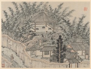 टाइगर हिल, सूज़ौ के बारह दृश्य: बांस मंडप, टाइगर हिल, 1490 के बाद।