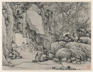 टाइगर हिल के बारह दृश्य, सूज़ौ: द तलवार स्प्रिंग, टाइगर हिल, 1490 के बाद। द्वारा शेन झोउ