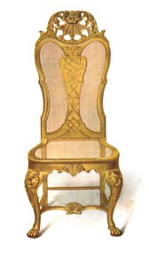 गिल्ट गन्ना कुर्सी, 1906