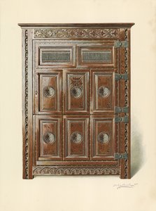 ओक अलमारी (वेल्श) (क्रोमोलिथो) द्वारा शर्ली चार्ल्स लेवेलिन स्लोकॉम्बे