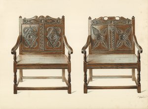 ओक डबल चेयर्स (वेल्श), एच क्लेरेंस व्हाइट (क्रोमोलिथो) की संपत्ति द्वारा शर्ली चार्ल्स लेवेलिन स्लोकॉम्बे