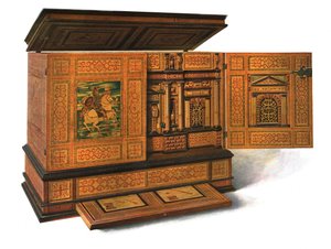 1904 में मार्कीट के साथ कैबिनेट लेखन द्वारा शर्ली चार्ल्स लेवेलिन स्लोकॉम्बे