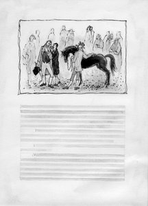 घोड़े के साथ पुरुष, 1952।