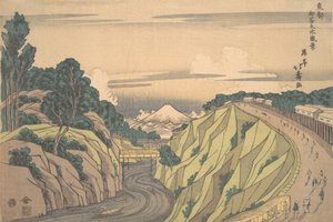 पूर्वी राजधानी में Ochanomizu का दृश्य, ca. 1830., सीए। 1830.