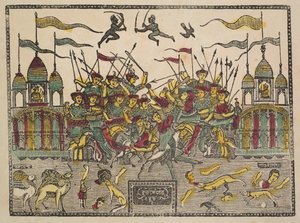 बैटल सीन, 1800s।