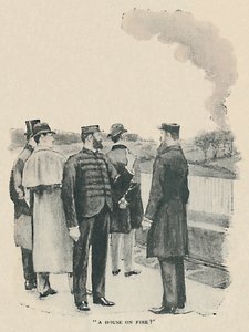 ए हाउस ऑन फायर, 1892 द्वारा सिडनी पगेट